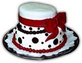 Dětské dorty – dort patrový s mašlí d33