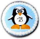 Dětské dorty – dort tučňák d22
