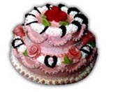 Dětské narozeninové dorty – dort růžový d24