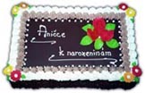 Narozeninové dorty – dort obdélník n11