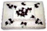 Svatební dorty – obdélník patrový s28
