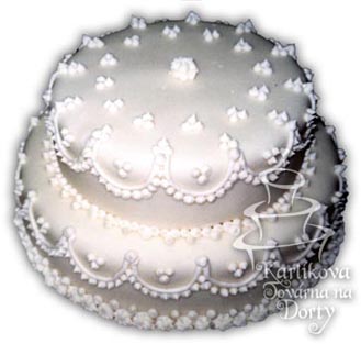 Svatební dorty – patrový dort s13